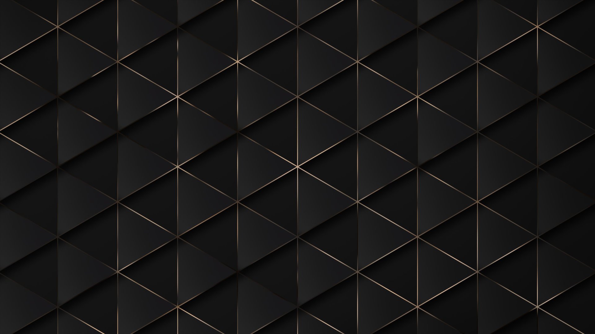 Abstract black background with gold luxury geometric background with bronze metallic lines